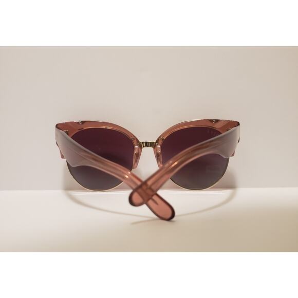 DIFF Eyewear Stella Polarized Sunglasses Womens Pink Gradient Round QG-TB3P #11S main image 6